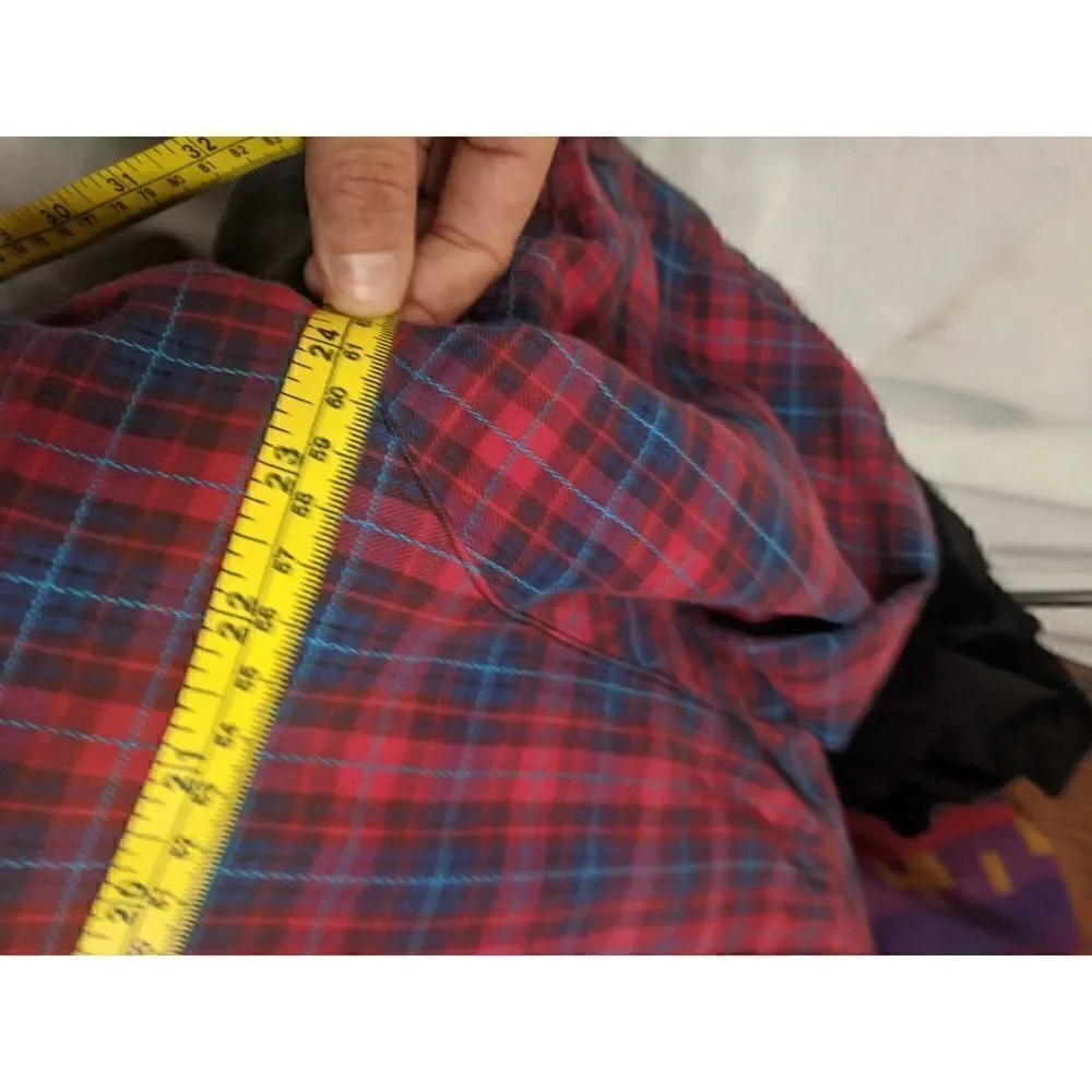 Vintage Levi's Levi Strauss Red Plaid Casual Button Down Short Sleeve Shirt Larg